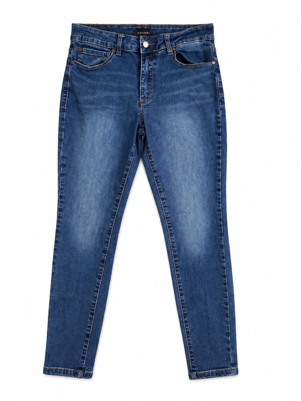 Tahari Women’s Mid-Rise Skinny Jeans - Medium Wash - Stretchy Denim.  Size: 6